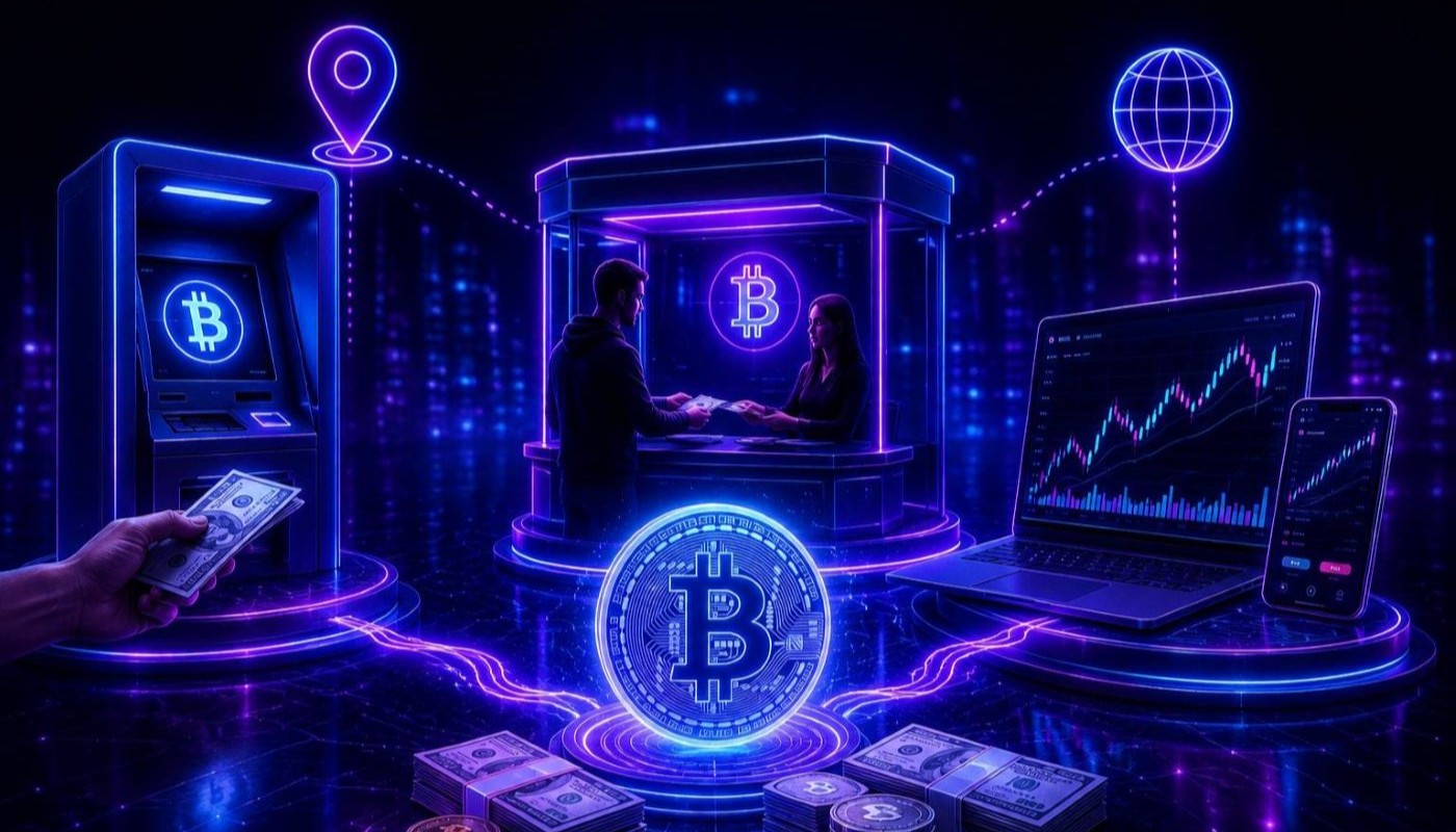 Bitcoin atm, kantor i giełda
